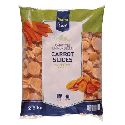 METRO Chef Mrkev plátky mraž. 2,5 kg