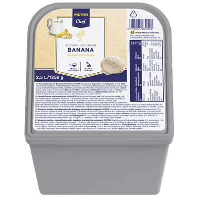 METRO Chef Zmrzlina banán mraž. 2,5 l