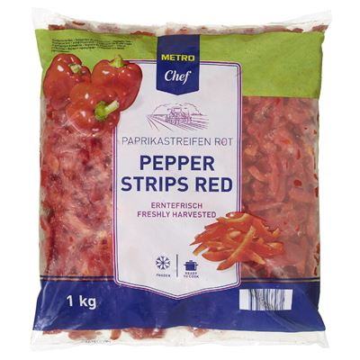 METRO Chef Paprika červená proužky mraž. 1 kg