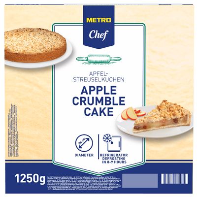METRO Chef Jablečný koláč s drobenkou 1250 g
