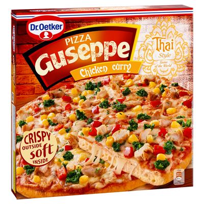 GUSEPPE Pizza Chicken Curry mraž. 375 g