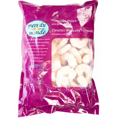 Krevety VN loupané bez střívka 26/30 mraž. 800 g
