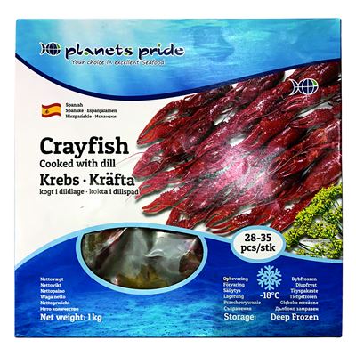 Rak červený celý 28/35 mraž. 1 kg