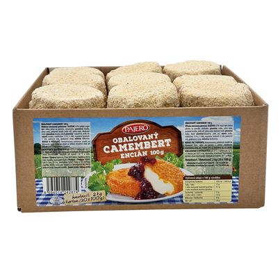 PAJERO Camembert obalovaný mraž. 20 x 100 g