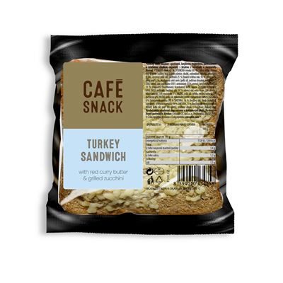 CAFE SNACK Sendvič Gourmet Krůtí Red Curry mraž. 6 x 170 g