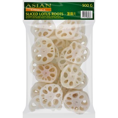 Lotosový kořen plátky mraž. 500 g