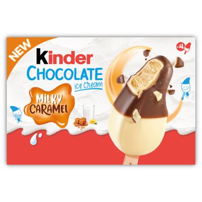 Kinder Chocolate Caramel zmrzlina mraž. 4 x 50 ml multipack