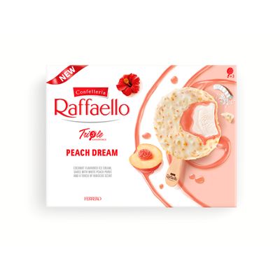 RAFFAELLO Peach/broskev zmrzlina mraž. 3 x 60 ml multipack