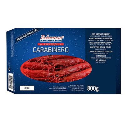 Krevety Carabinero 8/12 mraž. 800 g
