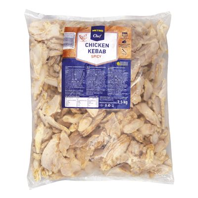 METRO Chef Kebab kuřecí krájený Spicy mraž. 2,5 kg