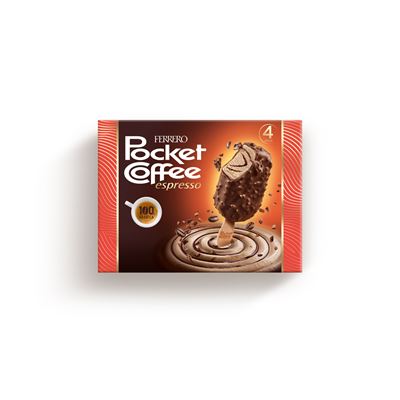 FERRERO ROCHER Pocket Coffee zmrzlina mraž. 4 x 50 ml multipack