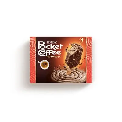 FERRERO ROCHER Pocket Coffee zmrzlina mraž. 4 x 50 ml multipack