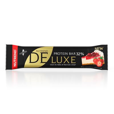NUTREND Deluxe 32% Proteinová tyčinka příchuť jahodový cheesecake 60 g