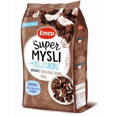 Emco Super Mysli čokoláda/kokos 500 g
