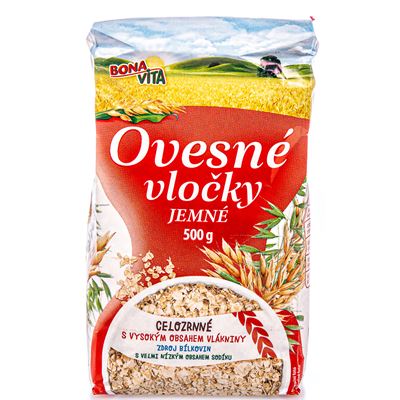BONAVITA Ovesné vločky jemné 500 g