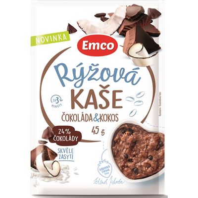 Emco Rýžová kaše čokoláda kokos 45 g