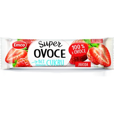 Emco Tyčinka Super ovocná 100 % jahoda 30 x 30 g