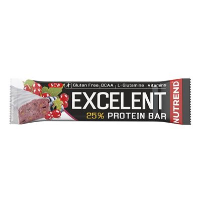 NUTREND Excelent Protein Bar rybíz brusinky 25 % 85 g