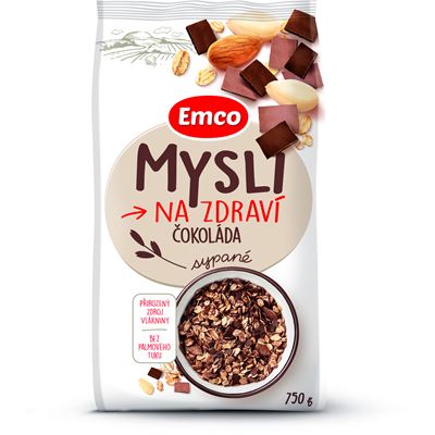 Emco Mysli sypané čokoládové 750 g