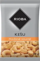 RIOBA Kešu pražené solené 12 x 50 g