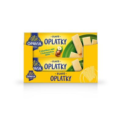 OPAVIA Zlaté oplatky lískooříškové 14 x 146 g