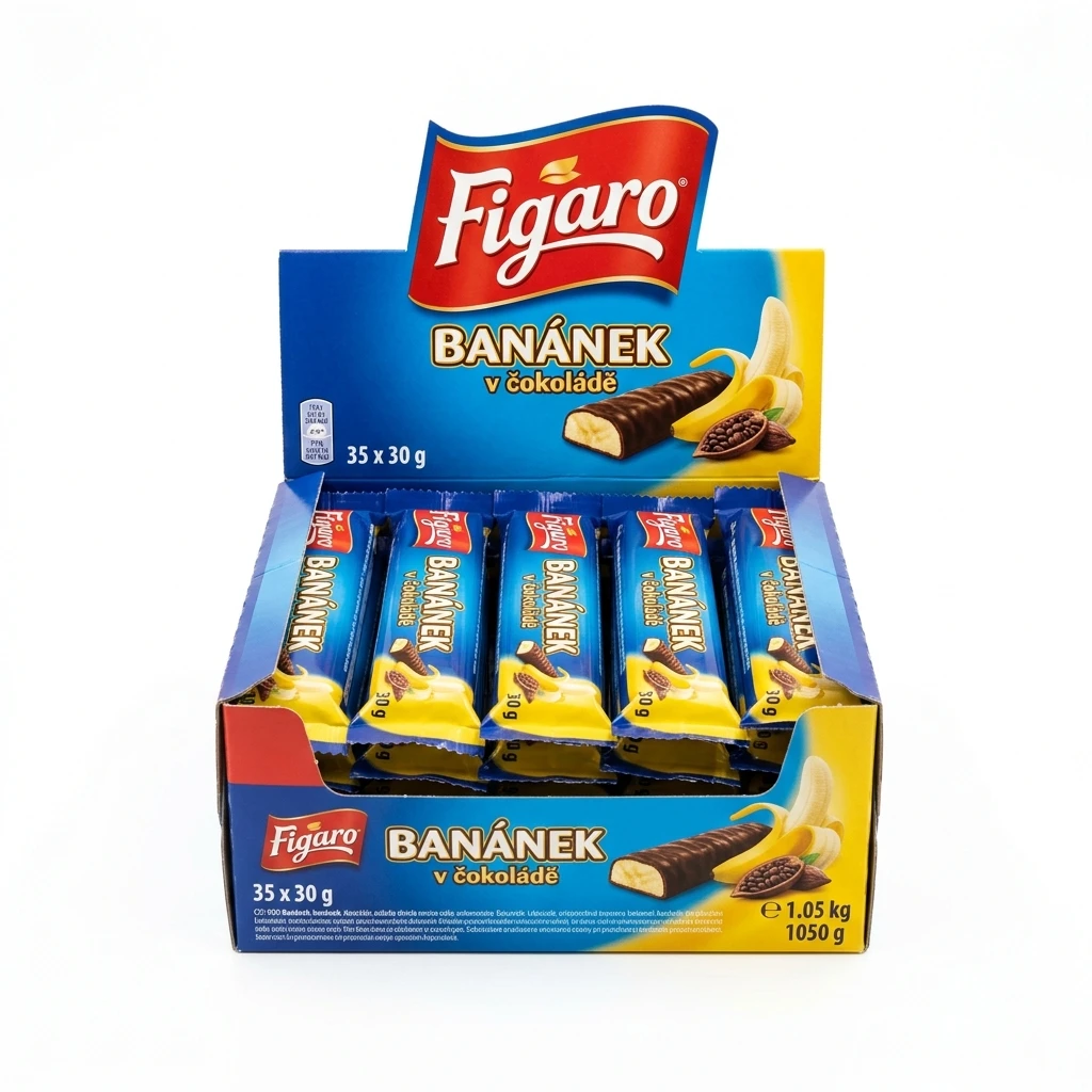 Figaro Banánek v čokoládě 35 x 30 g
