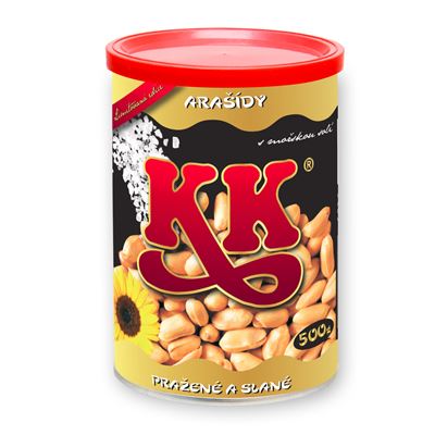 KK Arašídy pražené solené 500 g plech