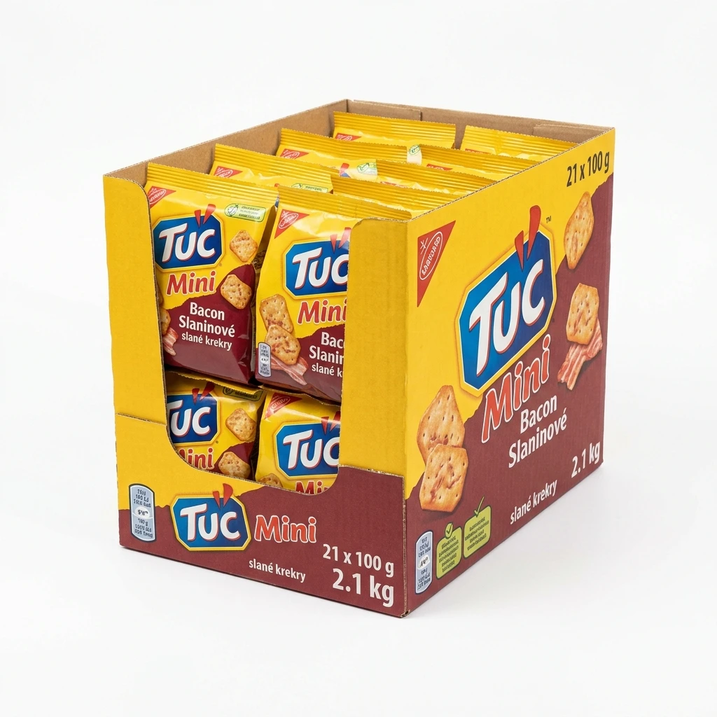 TUC Mini Bacon Slaninové slané krekry 21 x 100 g