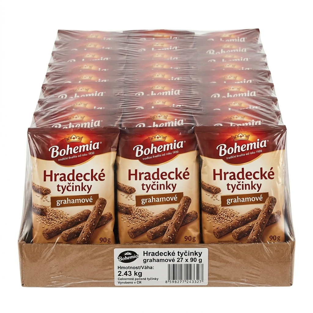 Bohemia Hradecké tyčinky grahamové 27 x 90 g