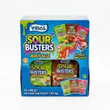VIDAL Sour Busters Jedlý sliz 16 x 80 g