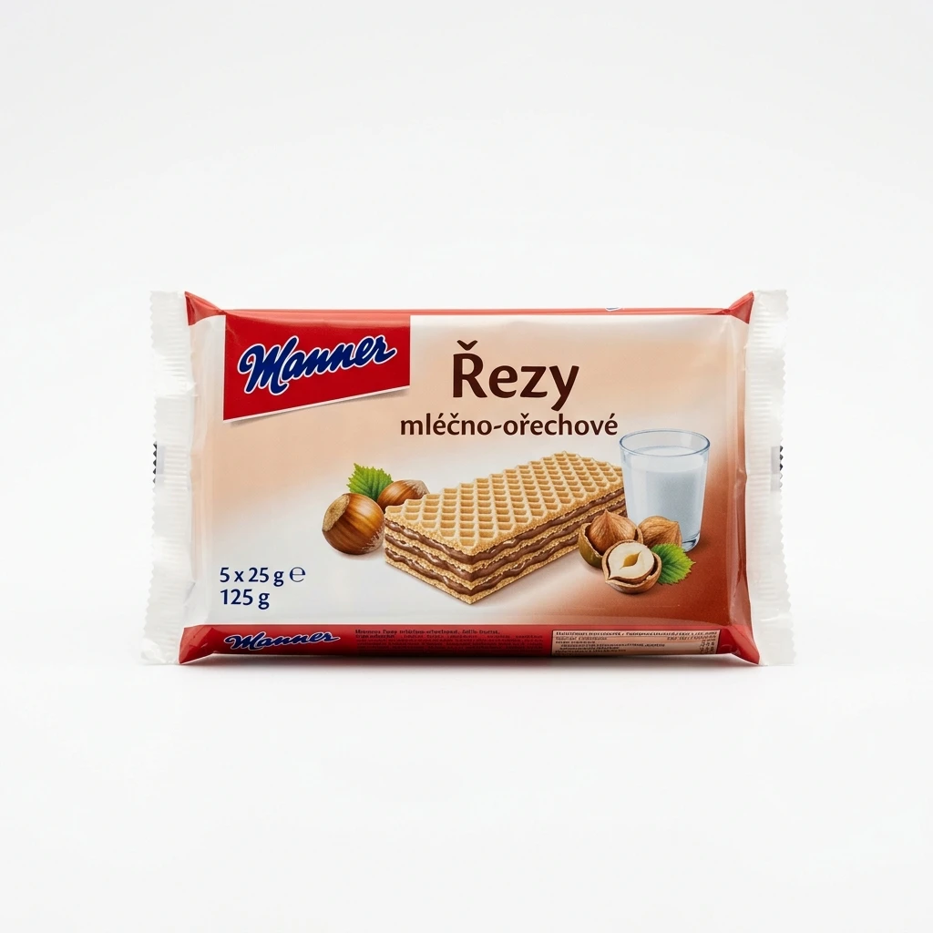 Manner Řezy mléčno-ořechové 5 x 25 g