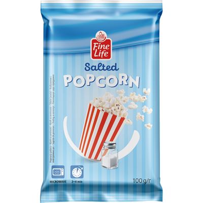Fine Life Popcorn slaný 100 g