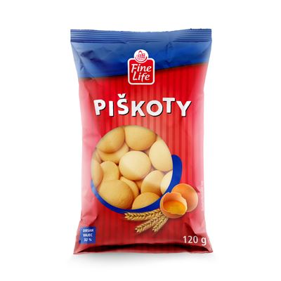 Fine Life Piškoty 16 x 120 g