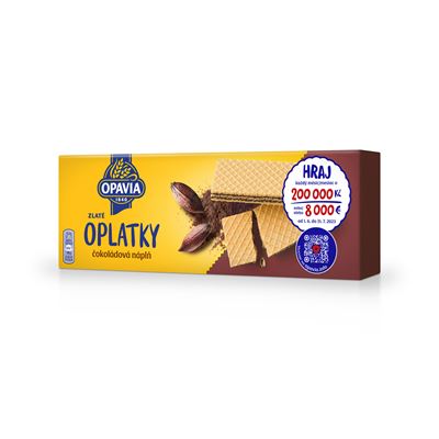 OPAVIA Zlaté oplatky čokoládové 14 x 146 g