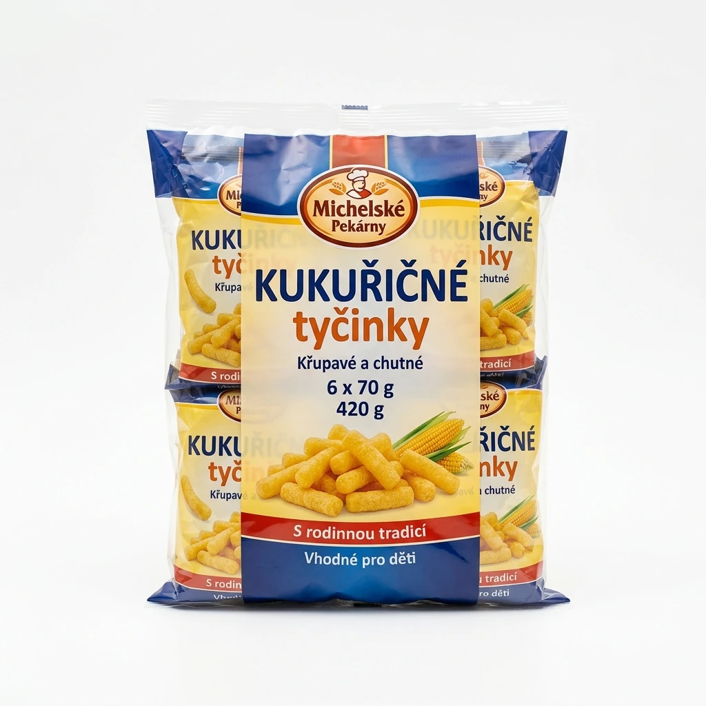 Michelské Pekárny Kukuřičné tyčinky 6 x 70 g
