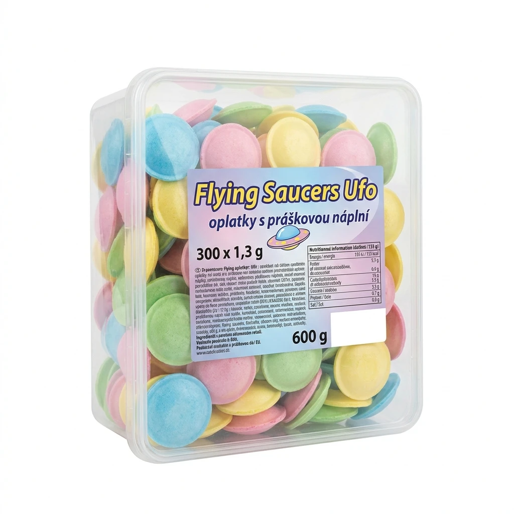 Flying Saucers Ufo oplatky s práškovou náplní 300 x 1,3 g
