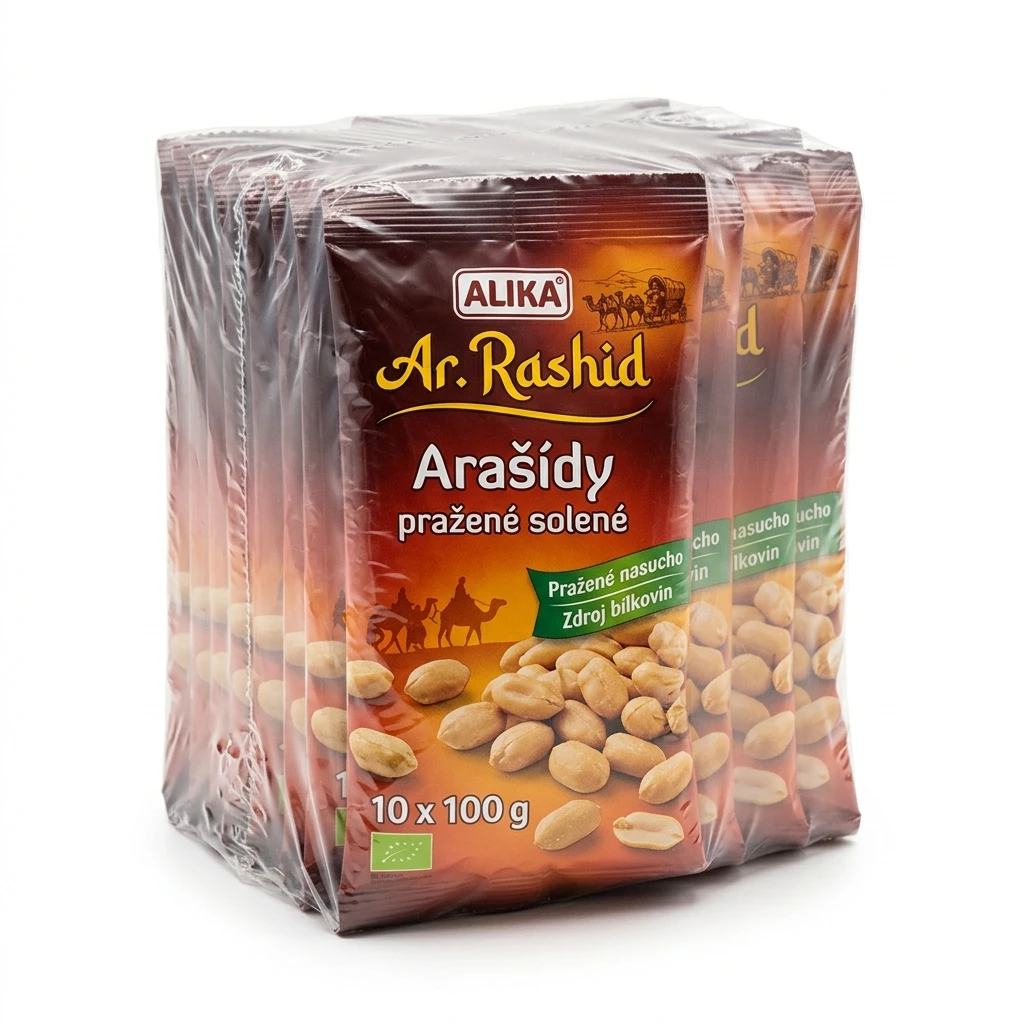 ALIKA Ar. Rashid Arašídy pražené solené 10 x 100 g