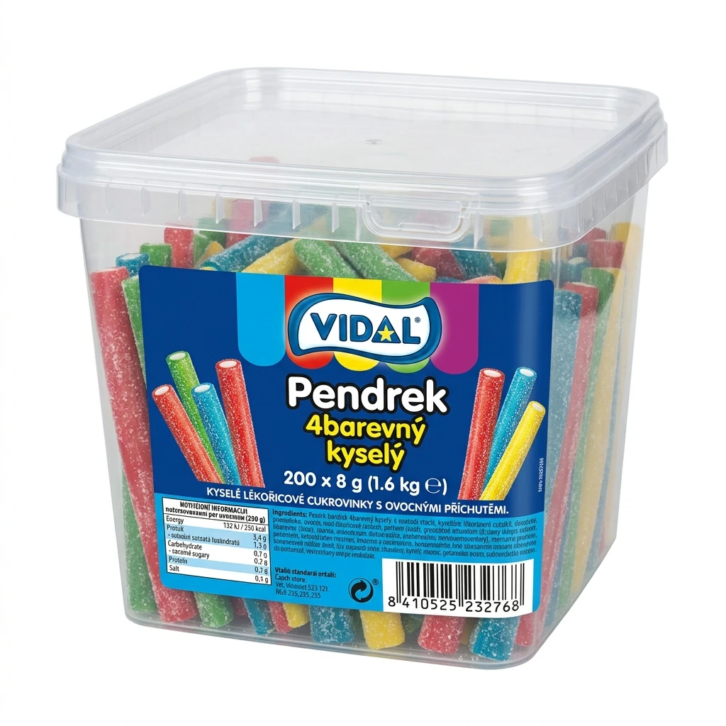 VIDAL Pendrek 4barevný kyselý 200 x 8 g