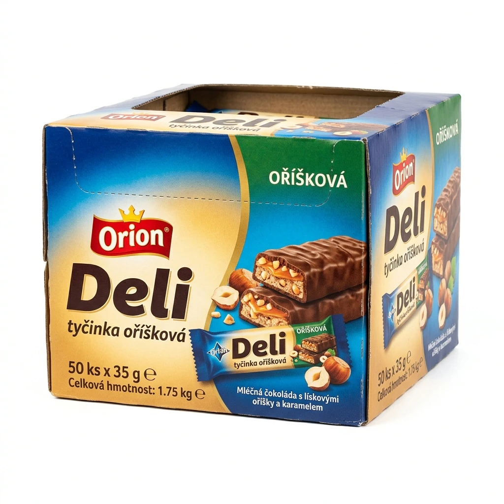 Orion Deli tyčinka oříšková 50 x 35 g