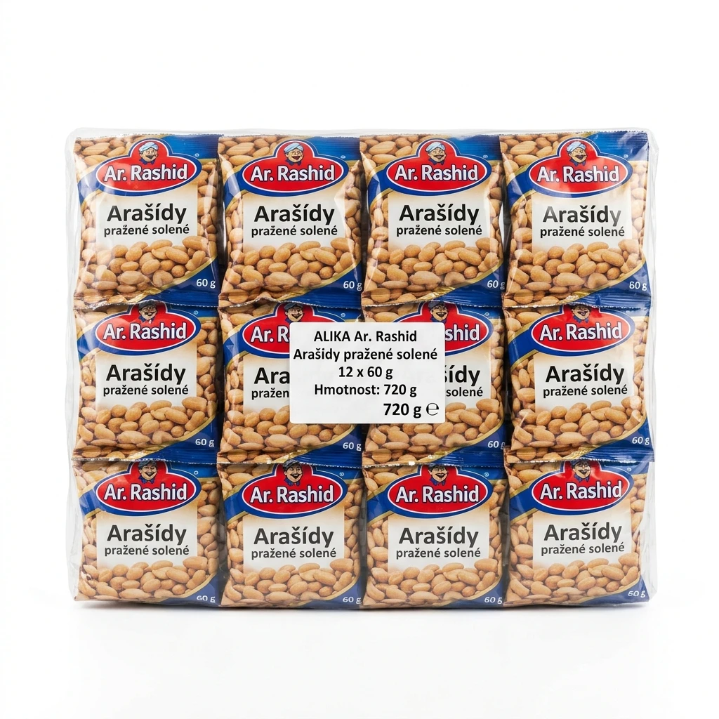 ALIKA Ar. Rashid Arašídy pražené solené 12 x 60 g