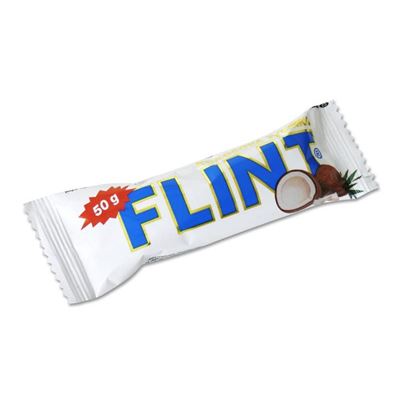 Flint Tyčinka kokosová s bílou polevou 35 x 50 g