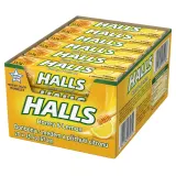 HALLS Honey & Lemon Bonbóny s medem a příchutí citronu 20 x 33,5 g