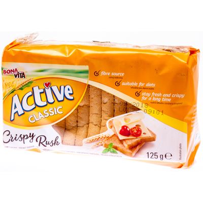 BONAVITA Active Classic Crispy Rusk suchary 125 g