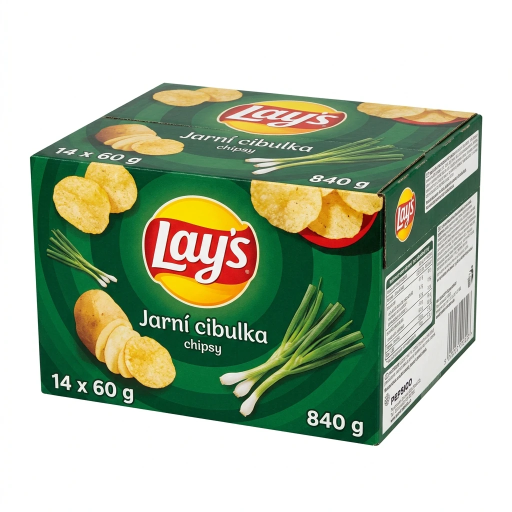 Lay's Jarní cibulka chipsy 14 x 60 g