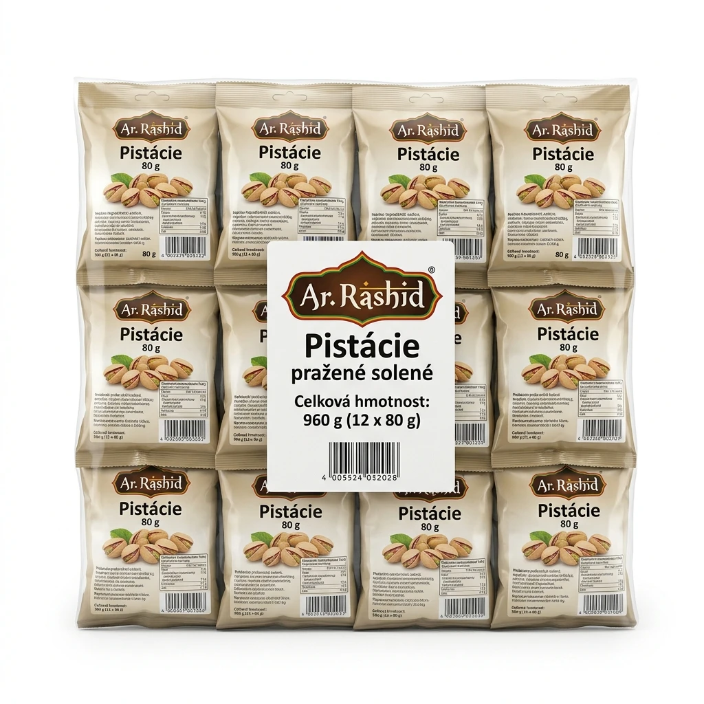 Ar. Rashid Pistácie pražené solené 12 x 80 g