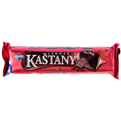 Orion Ledové kaštany Tyčinka v hořké čokoládě s náplní 48 x 45 g