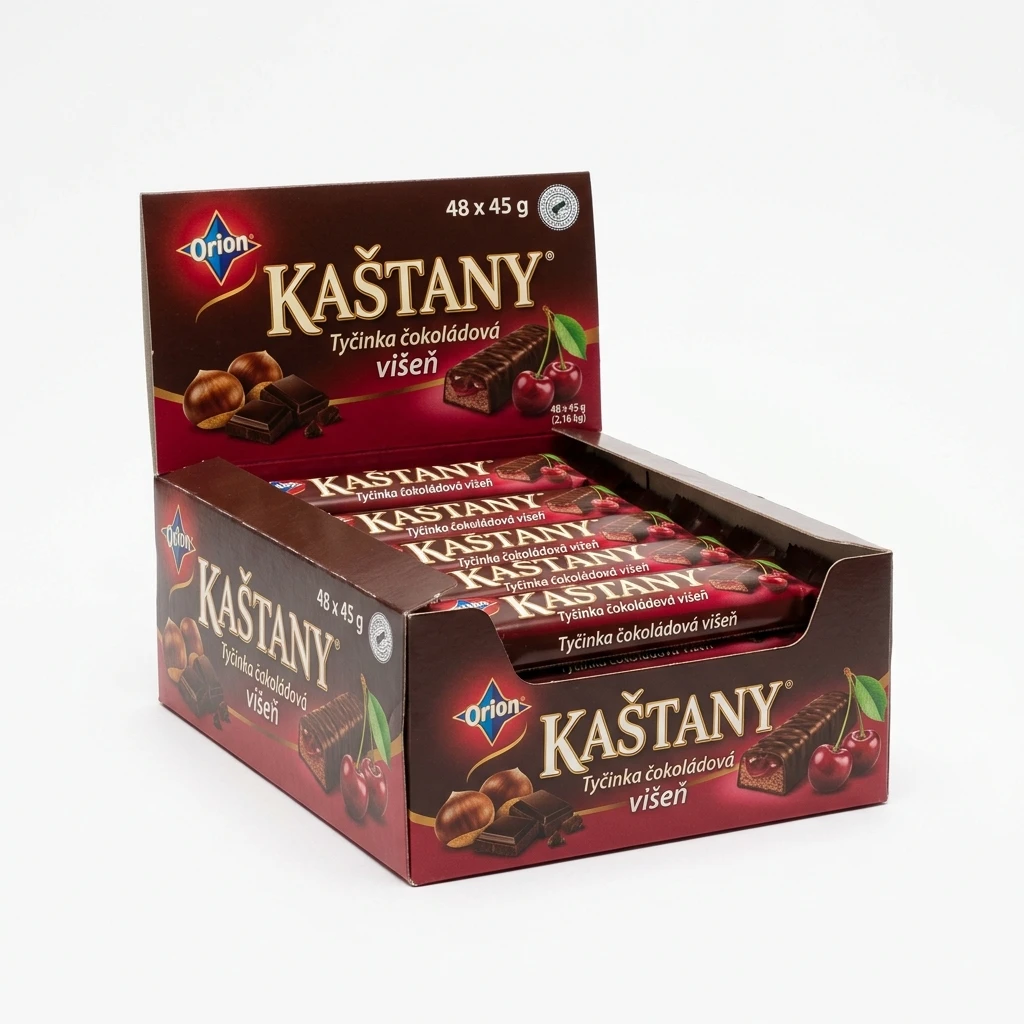 Orion Kaštany Tyčinka čokoládová višeň 48 x 45 g