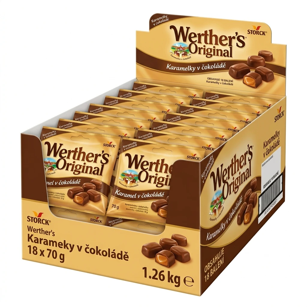 STORCK Werther's karamel v čokoládě 18 x 70 g