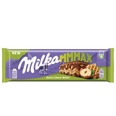 Milka Mmmax Nutty Choco Wafer Oplatka s lískooříškovo-krémovou náplní 270 g