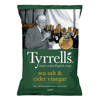 Tyrrells Chips sůl & jablečná ocet 150 g